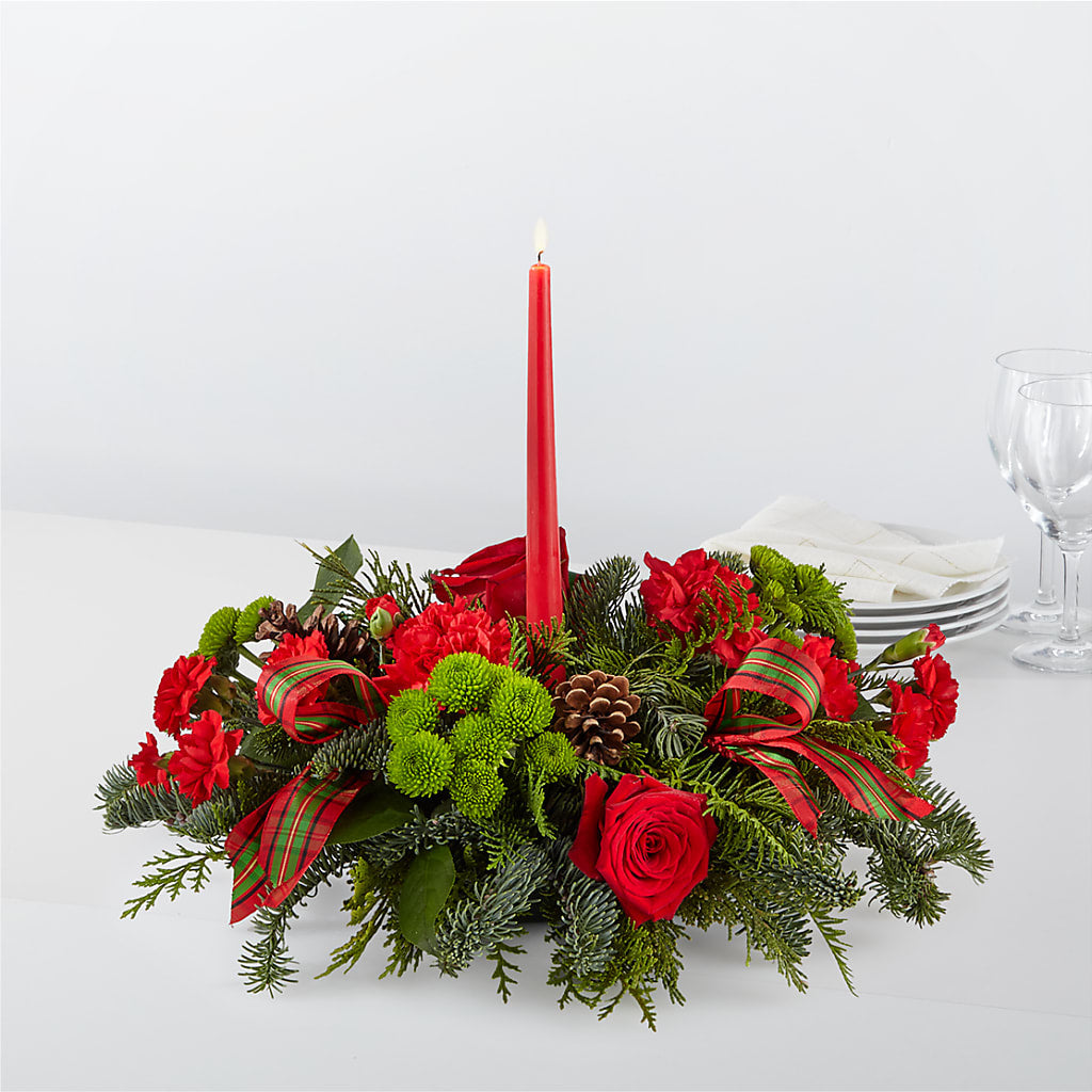By the Candlelight Centerpiece – RESILIENT ROSES FLORAL & DECOR LLC, Jacksonville FL