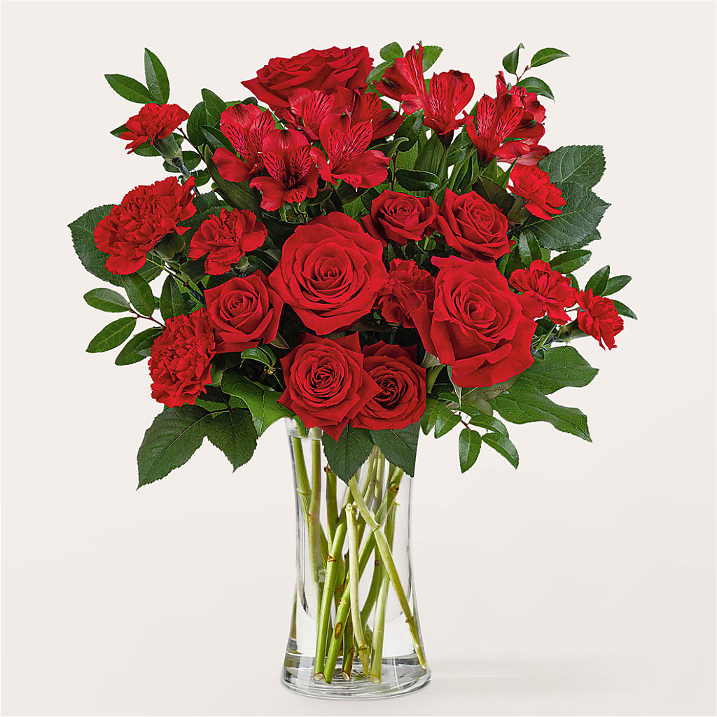 Brilliant Ruby Bouquet – RESILIENT ROSES FLORAL & DECOR LLC, Jacksonville FL