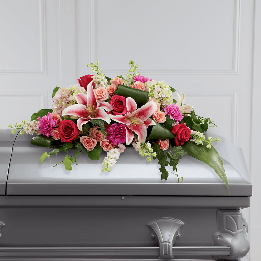 Splendid Grace Casket Spray – RESILIENT ROSES FLORAL & DECOR LLC, Jacksonville FL