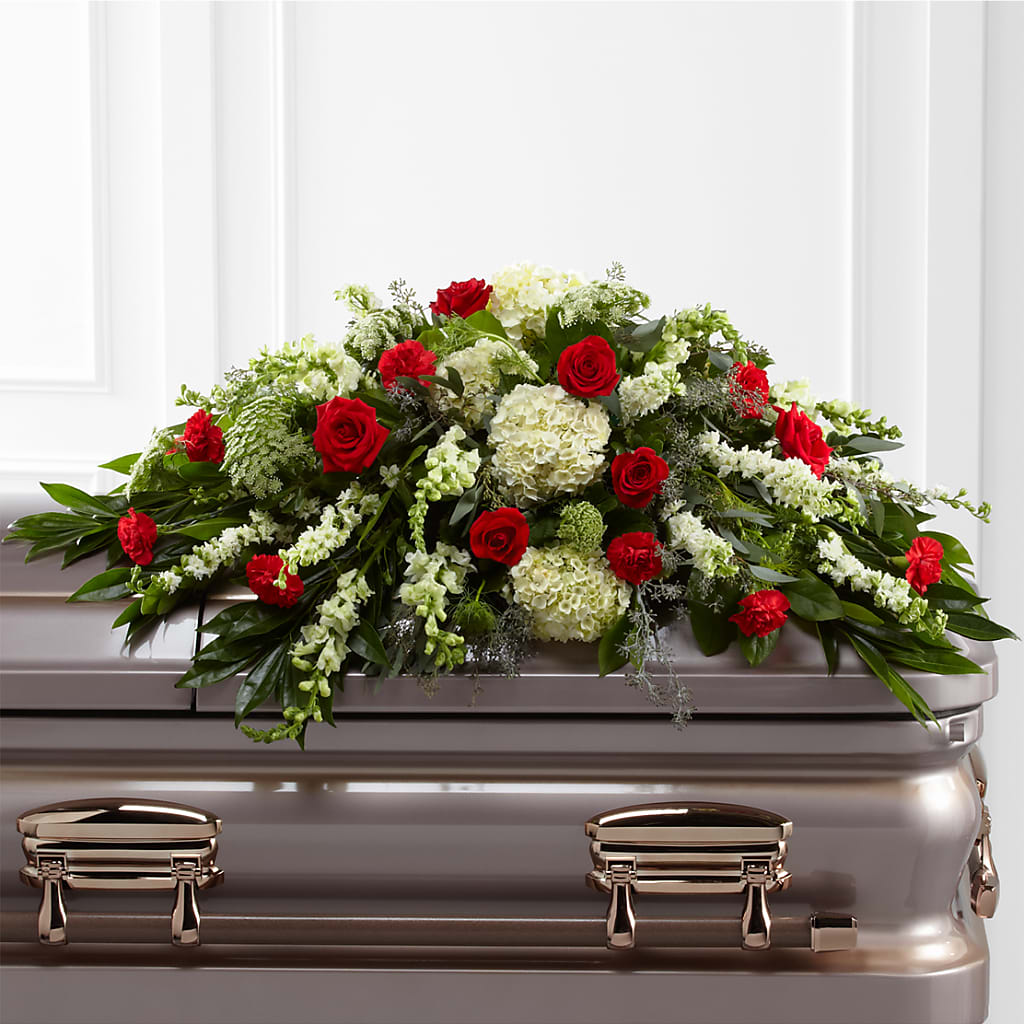 Sincerity Casket Spray – RESILIENT ROSES FLORAL & DECOR LLC, Jacksonville FL