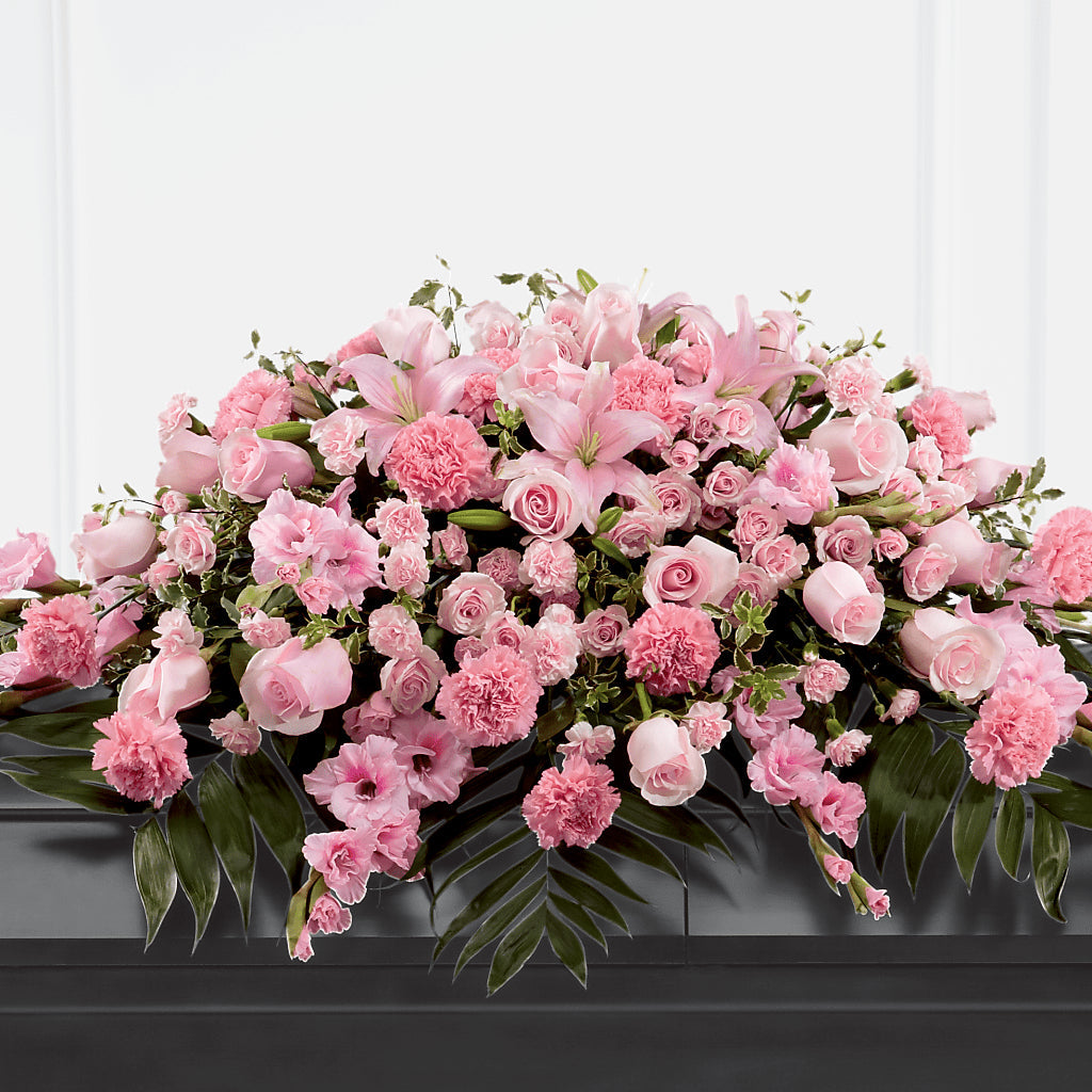 Garden of Comfort Casket Spray (Standard) – RESILIENT ROSES FLORAL & DECOR LLC, Jacksonville FL