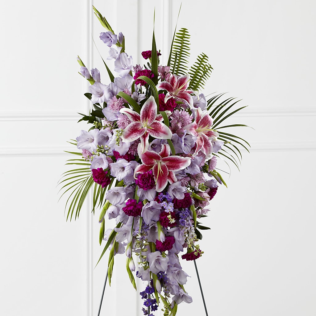 Tender Touch Standing Spray – RESILIENT ROSES FLORAL & DECOR LLC, Jacksonville FL
