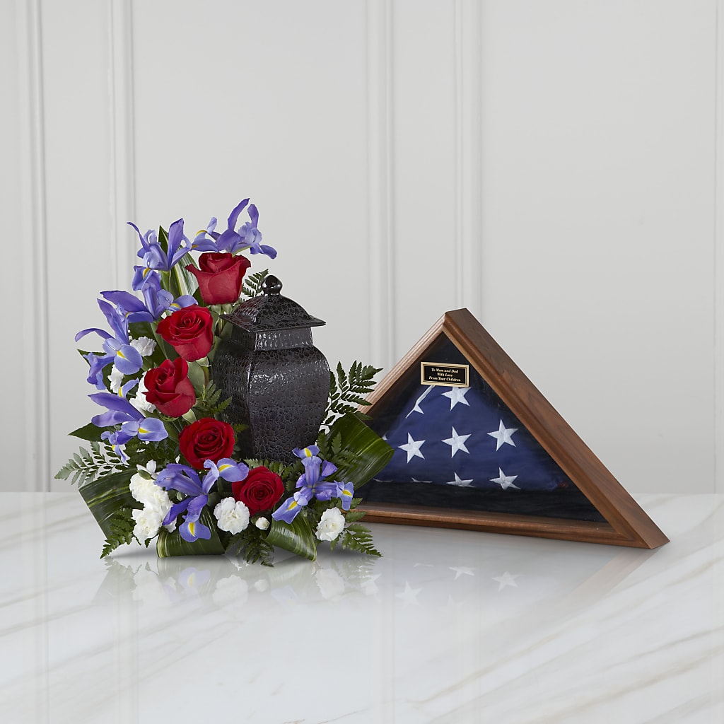 Patriotic Tribute Arrangement – RESILIENT ROSES FLORAL & DECOR LLC, Jacksonville FL