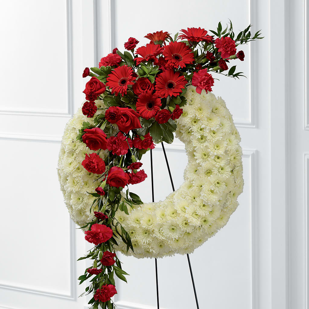 Graceful Tribute Wreath – RESILIENT ROSES FLORAL & DECOR LLC, Jacksonville FL