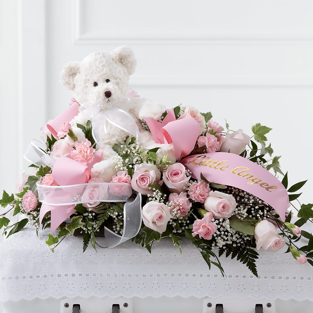 Touch of Sympathy Casket Spray – RESILIENT ROSES FLORAL & DECOR LLC, Jacksonville FL