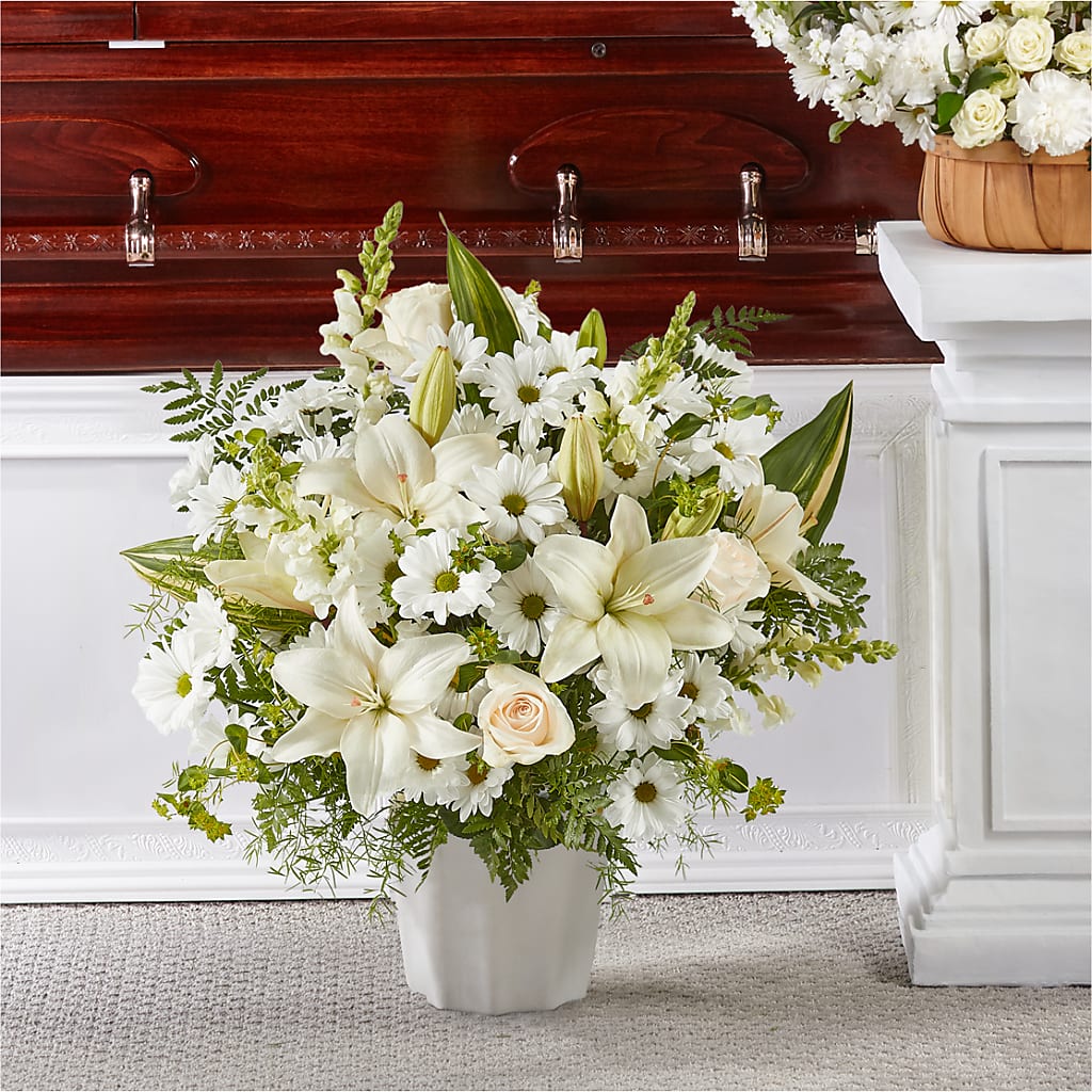 Thoughts of Tranquility Floor Basket – RESILIENT ROSES FLORAL & DECOR LLC, Jacksonville FL