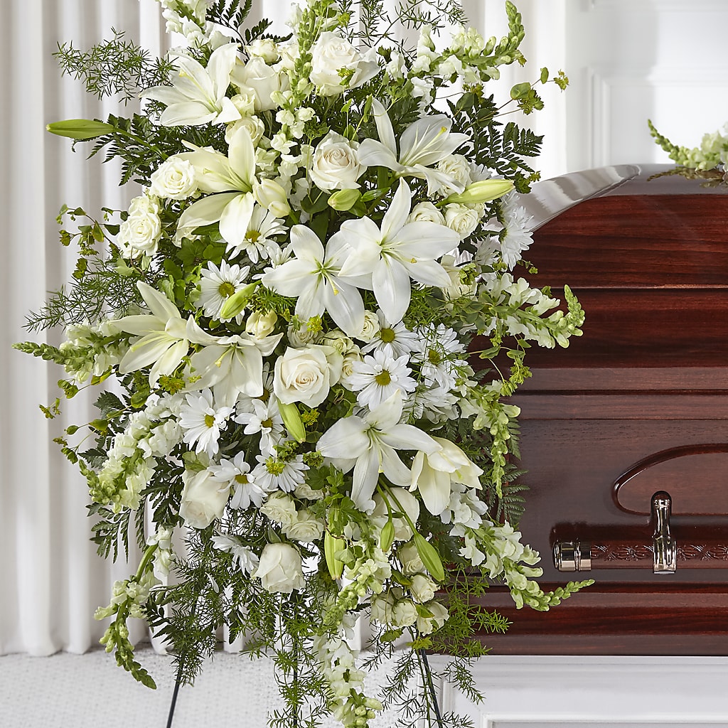 Loving Thoughts Standing Spray – RESILIENT ROSES FLORAL & DECOR LLC, Jacksonville FL