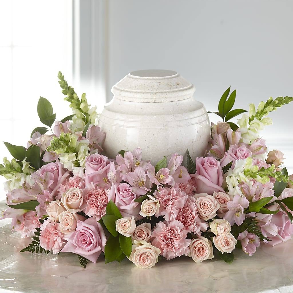 Blooms of Hope Cremation Adornment – RESILIENT ROSES FLORAL & DECOR LLC, Jacksonville FL