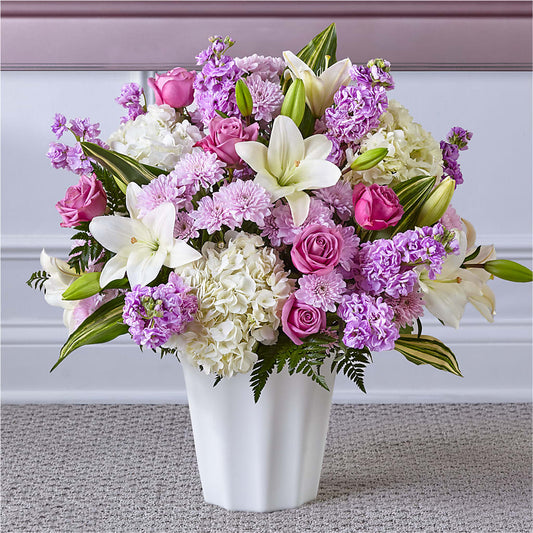 Heaven Sent Floor Basket – RESILIENT ROSES FLORAL & DECOR LLC, Jacksonville FL