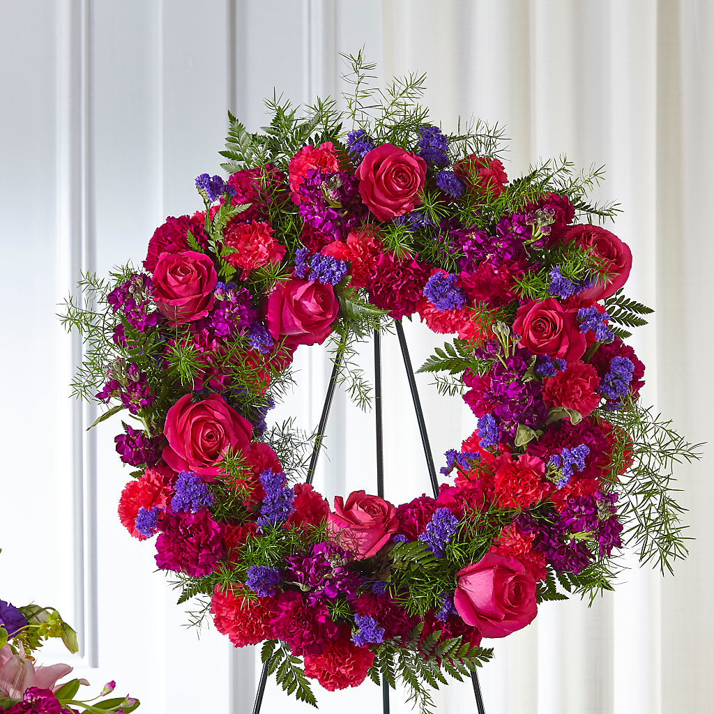 Calming Colors Wreath – RESILIENT ROSES FLORAL & DECOR LLC, Jacksonville FL