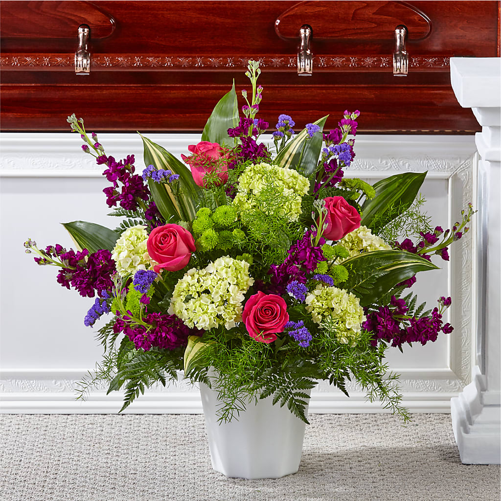 Beautiful Horizons Floor Basket – RESILIENT ROSES FLORAL & DECOR LLC, Jacksonville FL