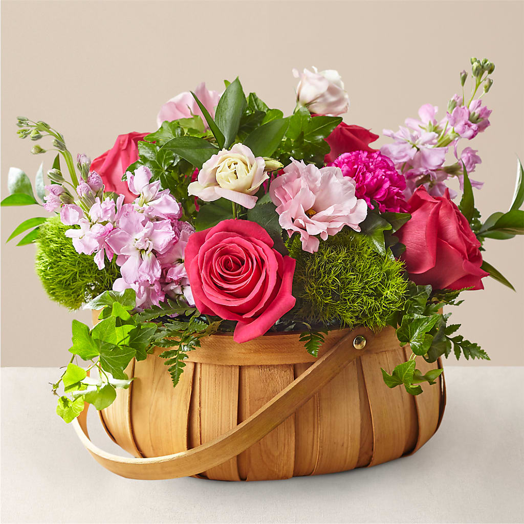 Radiance in Bloom Basket – RESILIENT ROSES FLORAL & DECOR LLC, Jacksonville FL