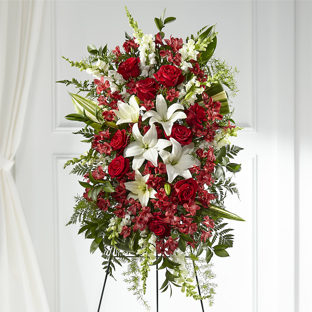 Everlasting Memory Standing Spray – RESILIENT ROSES FLORAL & DECOR LLC, Jacksonville FL