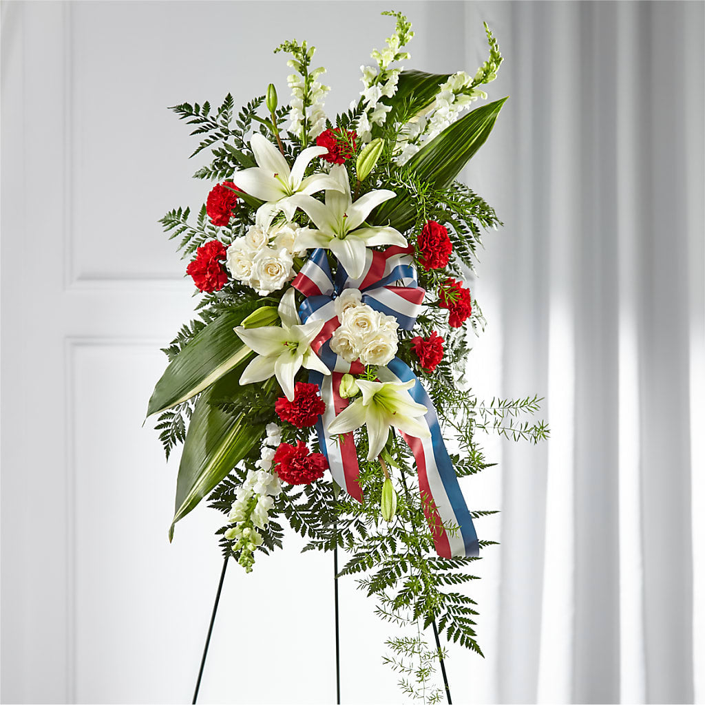 Stars of Life Standing Spray – RESILIENT ROSES FLORAL & DECOR LLC, Jacksonville FL