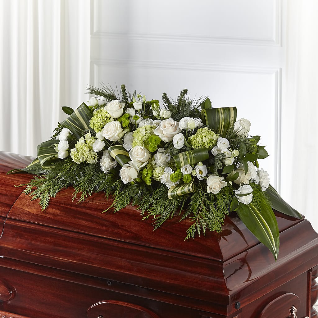 Hopeful Gesture Casket Spray – RESILIENT ROSES FLORAL & DECOR LLC, Jacksonville FL