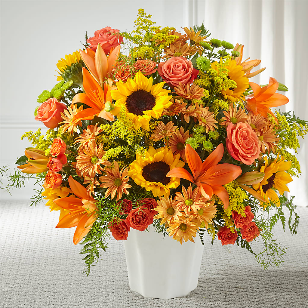 Harvest Thoughts Floor Basket – RESILIENT ROSES FLORAL & DECOR LLC, Jacksonville FL