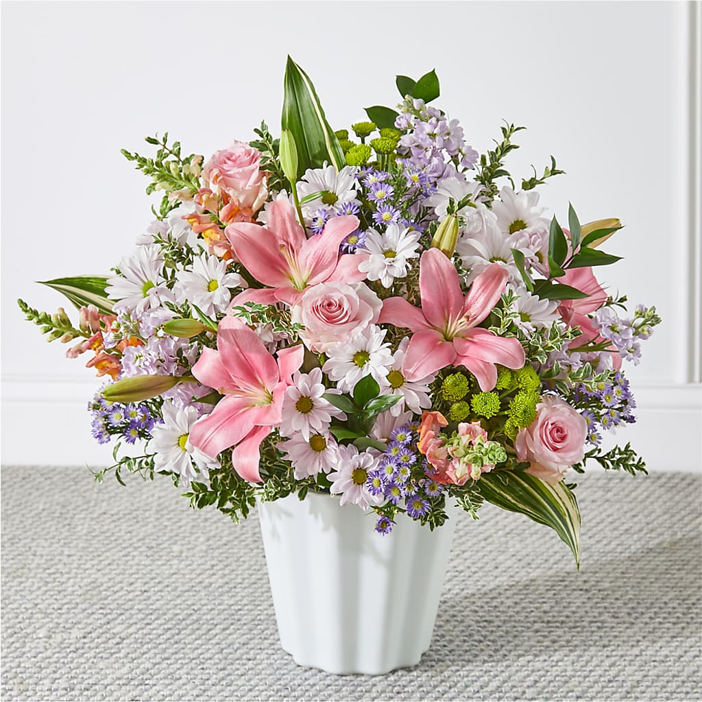 Abundant Compassion Floor Basket – RESILIENT ROSES FLORAL & DECOR LLC, Jacksonville FL