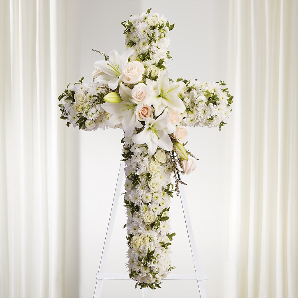 Spiritual Guidance Standing Spray – RESILIENT ROSES FLORAL & DECOR LLC, Jacksonville FL
