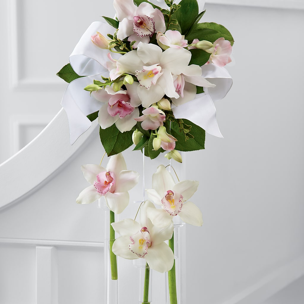 Perfect Entrance Pew Arrangement – RESILIENT ROSES FLORAL & DECOR LLC, Jacksonville FL