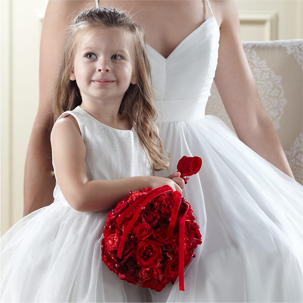 Pure at Heart Flower Girl Arrangement – RESILIENT ROSES FLORAL & DECOR LLC, Jacksonville FL