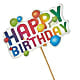 Happy Birthday Pick – RESILIENT ROSES FLORAL & DECOR LLC, Jacksonville FL