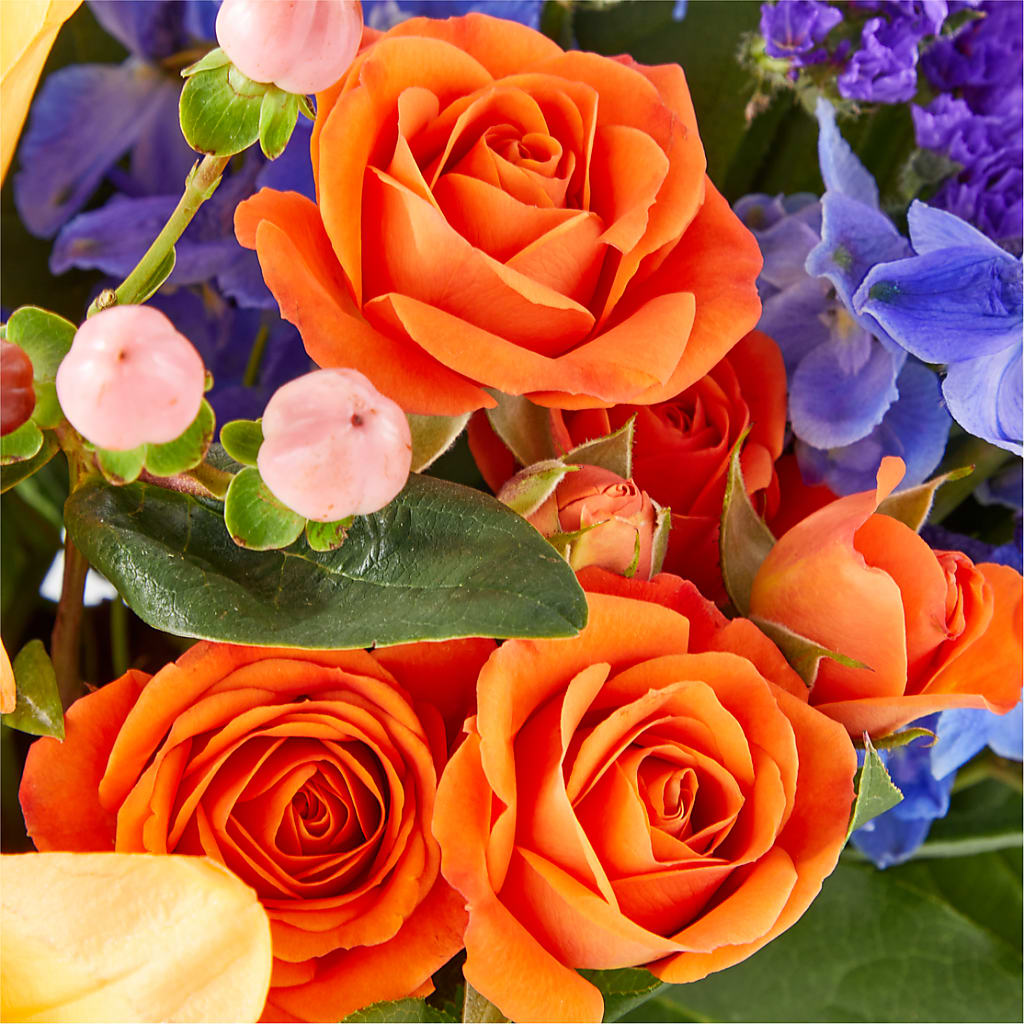 Radiant Citrus Box Bouquet – RESILIENT ROSES FLORAL & DECOR LLC, Jacksonville FL