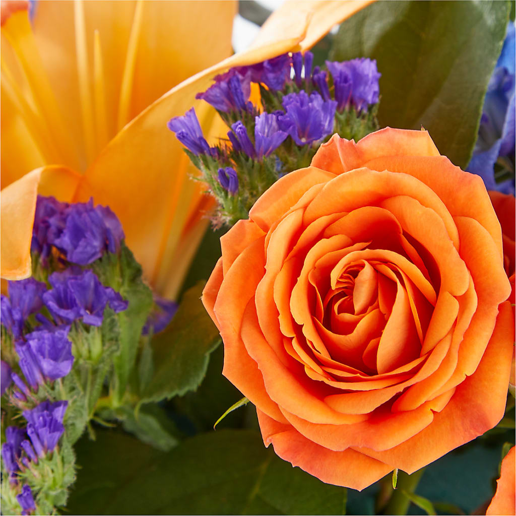 Radiant Citrus Box Bouquet – RESILIENT ROSES FLORAL & DECOR LLC, Jacksonville FL