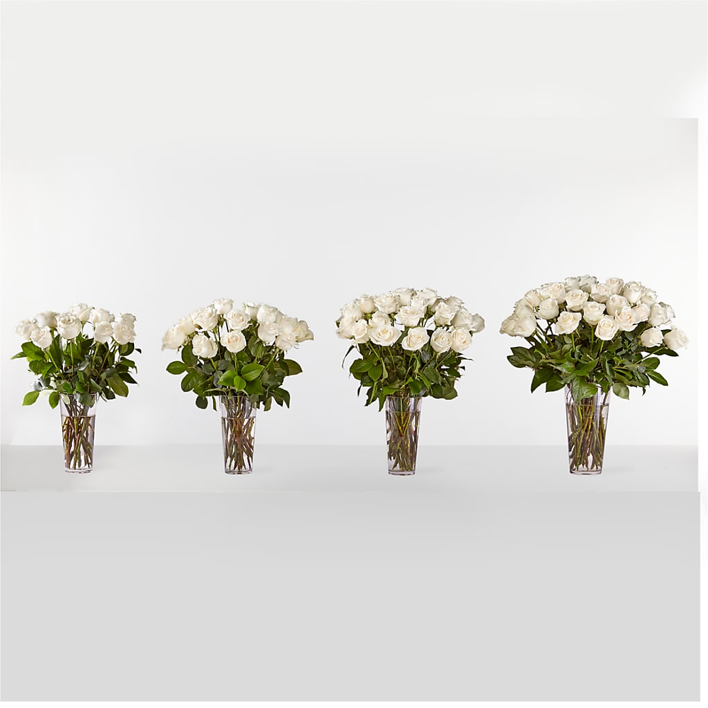 Long Stem White Rose Bouquet – RESILIENT ROSES FLORAL & DECOR LLC, Jacksonville FL