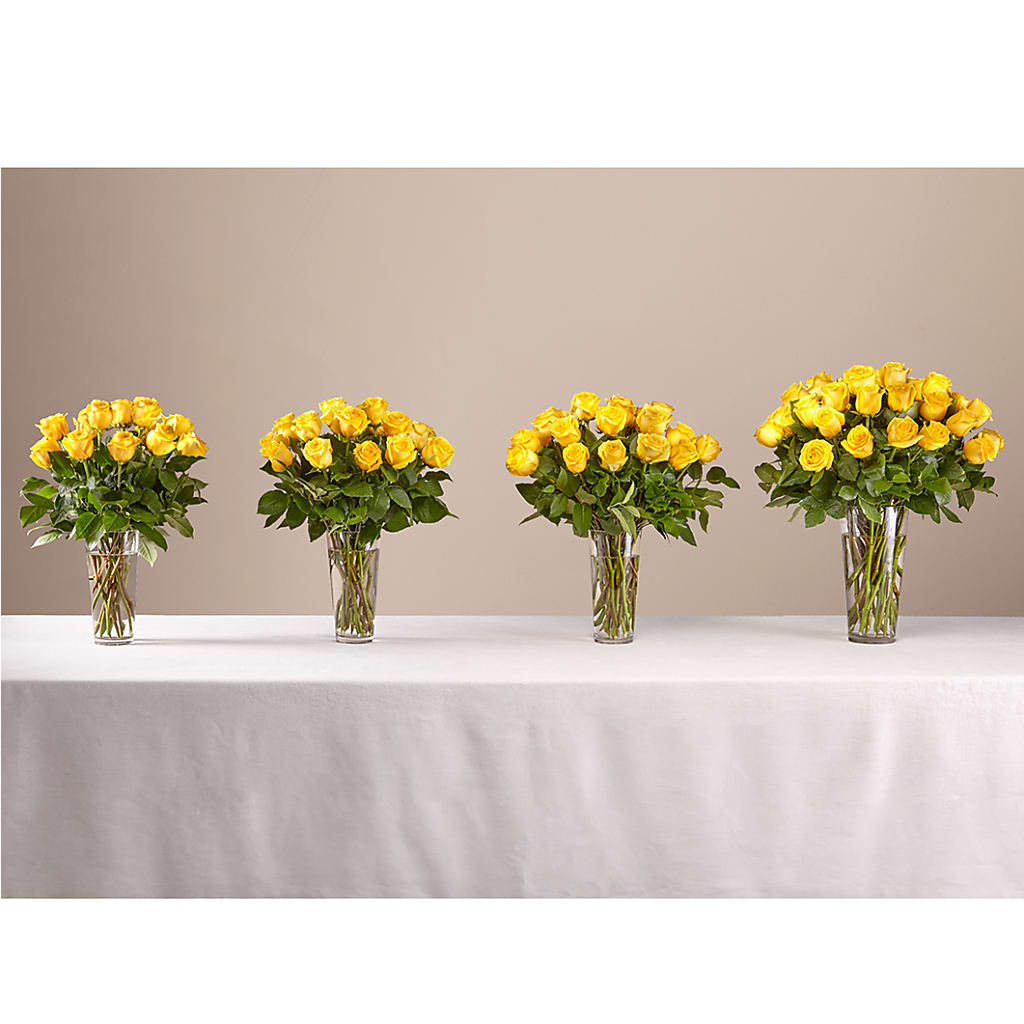 Long Stem Yellow Rose Bouquet – RESILIENT ROSES FLORAL & DECOR LLC, Jacksonville FL
