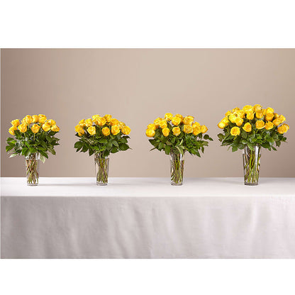 Long Stem Yellow Rose Bouquet – RESILIENT ROSES FLORAL & DECOR LLC, Jacksonville FL