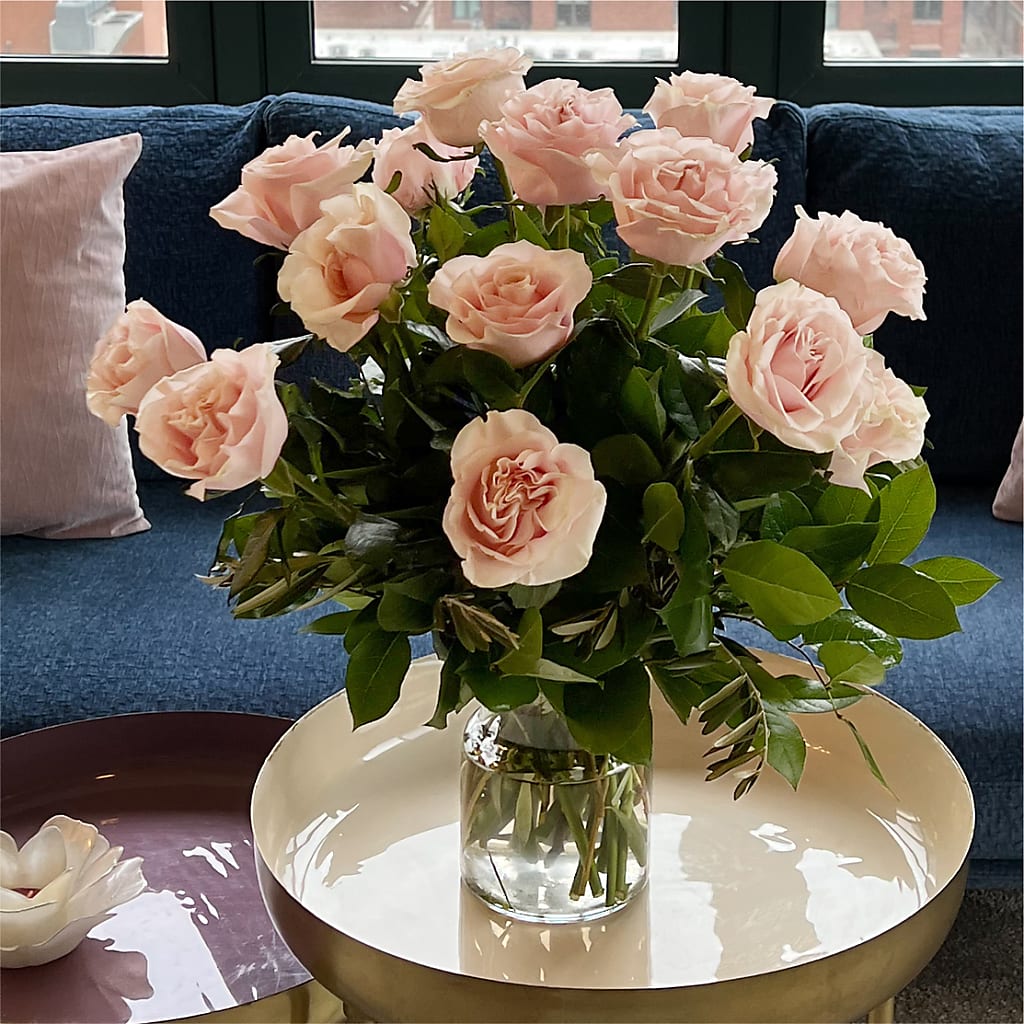 Long Stem Pink Rose Bouquet – RESILIENT ROSES FLORAL & DECOR LLC, Jacksonville FL