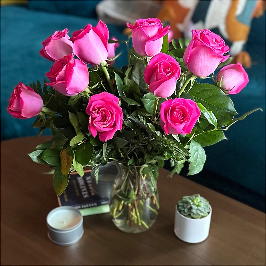 Long Stem Pink Rose Bouquet – RESILIENT ROSES FLORAL & DECOR LLC, Jacksonville FL