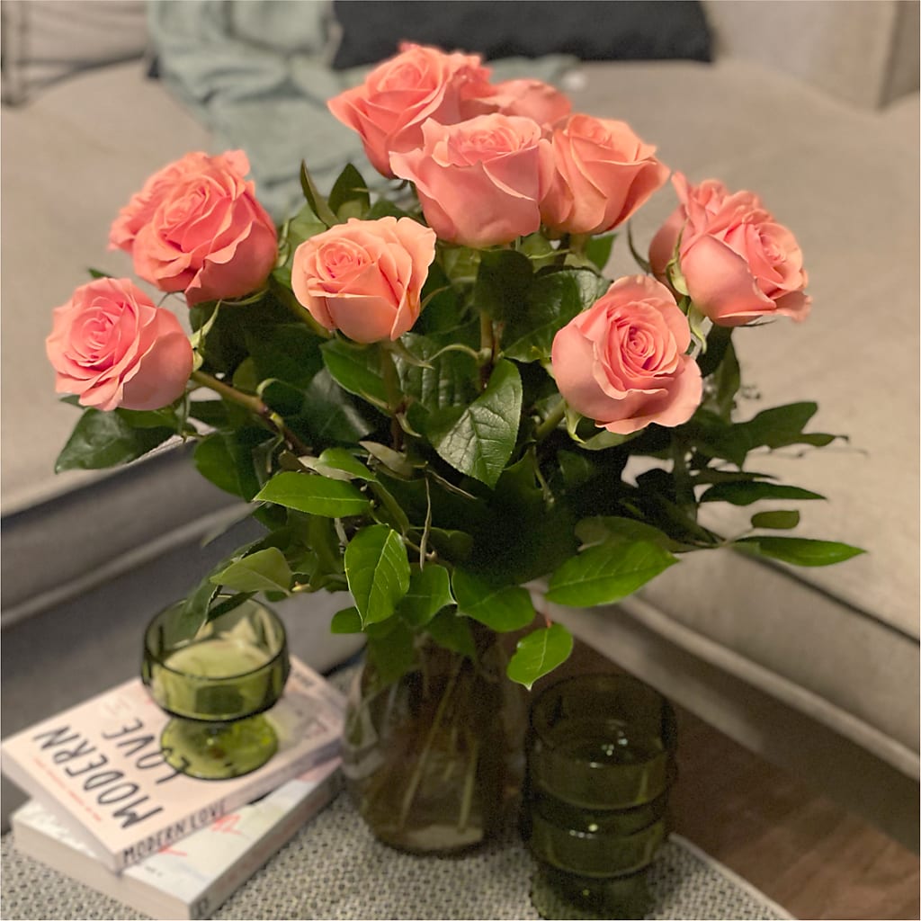 Long Stem Pink Rose Bouquet – RESILIENT ROSES FLORAL & DECOR LLC, Jacksonville FL
