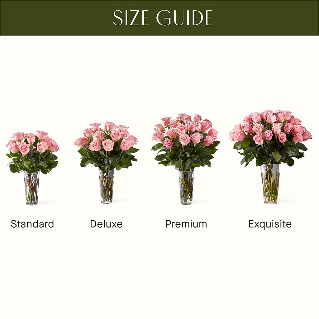 Long Stem Pink Rose Bouquet – RESILIENT ROSES FLORAL & DECOR LLC, Jacksonville FL