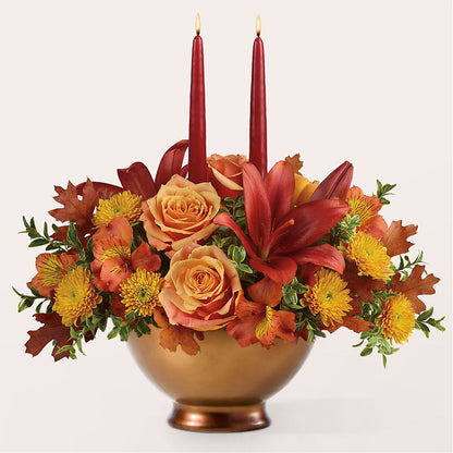 Harvest Table Centerpiece – RESILIENT ROSES FLORAL & DECOR LLC, Jacksonville FL