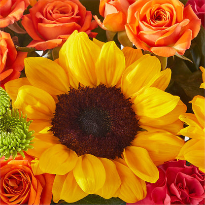 Sun-drenched Blooms Box Bouquet – RESILIENT ROSES FLORAL & DECOR LLC, Jacksonville FL