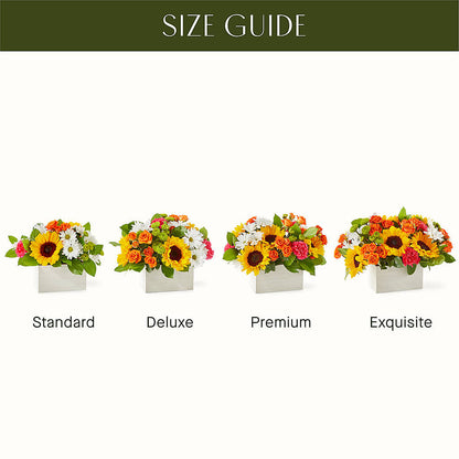 Sun-drenched Blooms Box Bouquet – RESILIENT ROSES FLORAL & DECOR LLC, Jacksonville FL