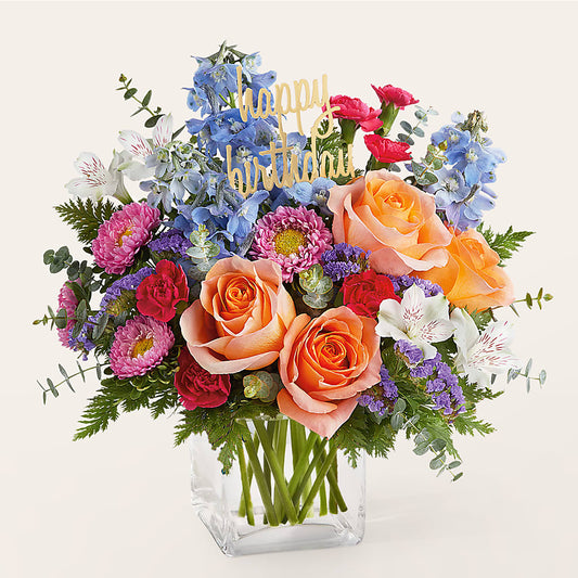 Birthday Bash Bouquet – RESILIENT ROSES FLORAL & DECOR LLC, Jacksonville FL