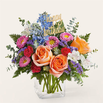 Birthday Bash Bouquet – RESILIENT ROSES FLORAL & DECOR LLC, Jacksonville FL
