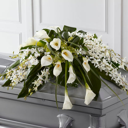 Angel Wings Casket Spray – RESILIENT ROSES FLORAL & DECOR LLC, Jacksonville FL