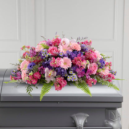 Glorious Garden Casket Spray – RESILIENT ROSES FLORAL & DECOR LLC, Jacksonville FL