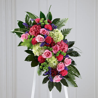 Refreshing Mix Standing Spray – RESILIENT ROSES FLORAL & DECOR LLC, Jacksonville FL