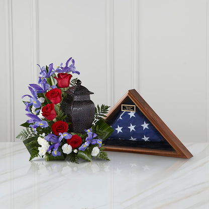Patriotic Tribute Arrangement – RESILIENT ROSES FLORAL & DECOR LLC, Jacksonville FL