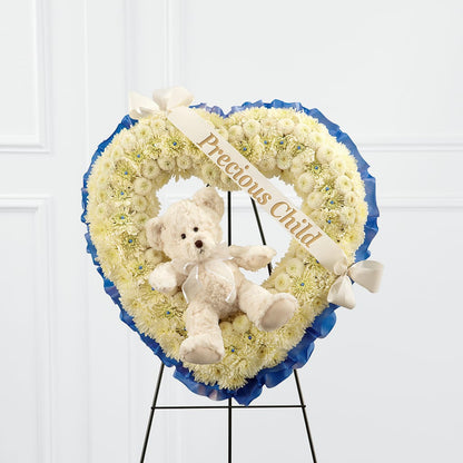 Precious Child Standing Heart – RESILIENT ROSES FLORAL & DECOR LLC, Jacksonville FL