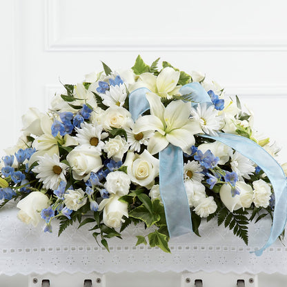 Tender Treasure Casket Spray – RESILIENT ROSES FLORAL & DECOR LLC, Jacksonville FL