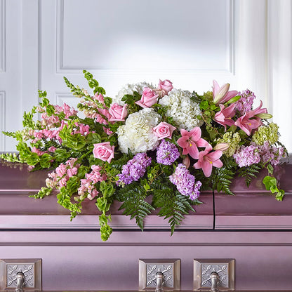 Life's Gratitude Casket Spray – RESILIENT ROSES FLORAL & DECOR LLC, Jacksonville FL