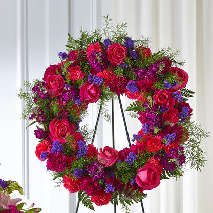 Calming Colors Wreath – RESILIENT ROSES FLORAL & DECOR LLC, Jacksonville FL