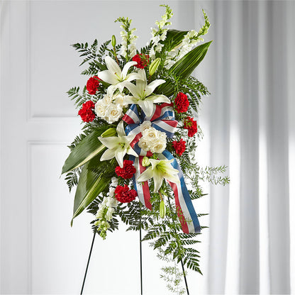 Stars of Life Standing Spray – RESILIENT ROSES FLORAL & DECOR LLC, Jacksonville FL