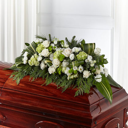 Hopeful Gesture Casket Spray – RESILIENT ROSES FLORAL & DECOR LLC, Jacksonville FL