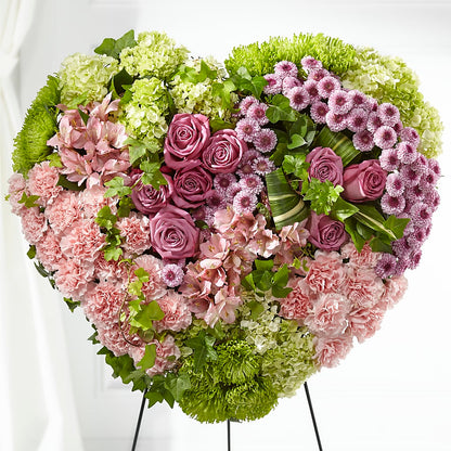 Heartwarming Standing Heart – RESILIENT ROSES FLORAL & DECOR LLC, Jacksonville FL